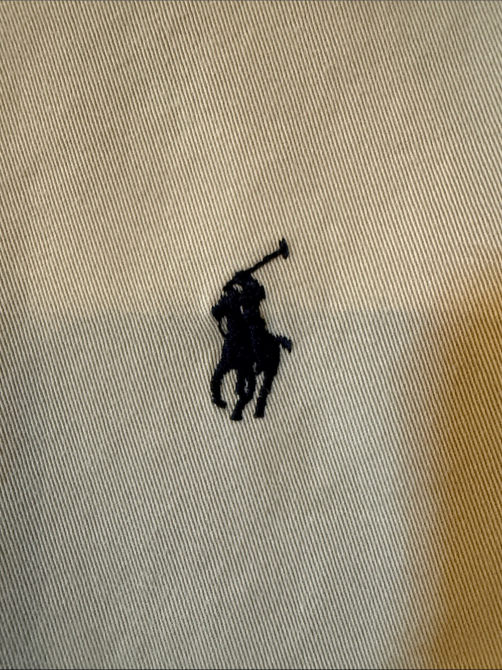 Ralph Lauren “Blake” Men's Button-Down Oxford Shirt - Khaki with Navy Pony - Picture 3 of 5